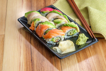 Rainbow Sushi Roll