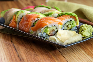 Rainbow Sushi Roll