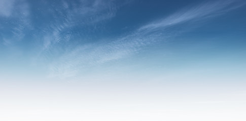 Clear blue sky and white clouds