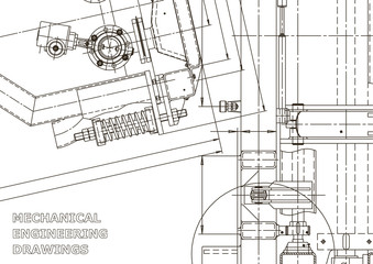 Mechanical engineering drawing. Machine-building industry. Instrument-making drawings. Computer aided design systems. Technical illustrations