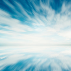 Fototapeta premium Bolivia sky and water mirror reflections