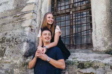 Lovely portrait of a young couple.