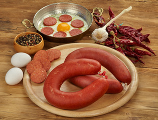 Sausage ( Turkish Sucuk ) concept photo
