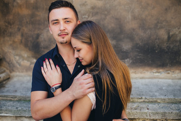 Lovely portrait of a young couple.