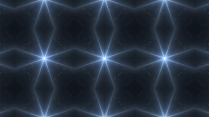 Designer abstract background with glowing individual shapes.