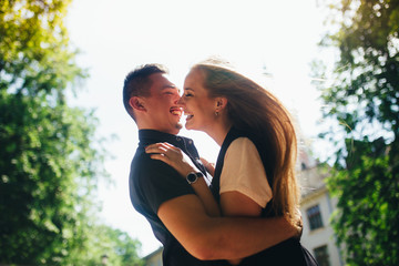 Lovely portrait of a young couple.