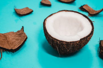 Fototapeta na wymiar Ripe coconut