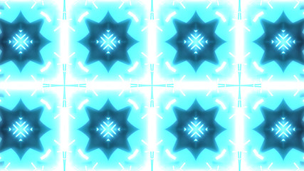 Designer abstract background with glowing individual shapes.