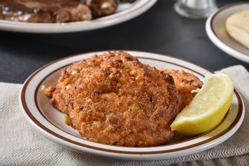 Gourmet lobster cakes