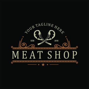 logo for butcher or farm shop