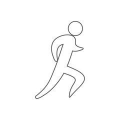 logo of the runner icon. Element of Sport for mobile concept and web apps icon. Outline, thin line icon for website design and development, app development