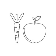 Fototapeta premium healthy fruits icon. Element of Sport for mobile concept and web apps icon. Outline, thin line icon for website design and development, app development