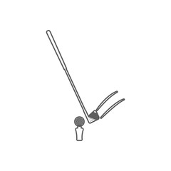 golf icon. Element of Sport for mobile concept and web apps icon. Outline, thin line icon for website design and development, app development