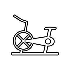 Stationary bicycle, Exercise Bike icon. Element of Sport for mobile concept and web apps icon. Outline, thin line icon for website design and development, app development