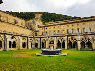 Fototapeta premium Iranzu monastery, View of the cloister