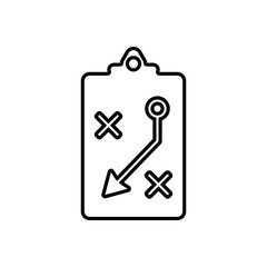 Sport strategy board icon. Element of Sport for mobile concept and web apps icon. Outline, thin line icon for website design and development, app development