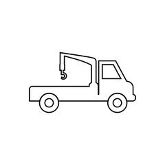 Fototapeta na wymiar wrecker icon. Element of transport for mobile concept and web apps icon. Outline, thin line icon for website design and development, app development