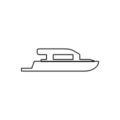 yacht icon. Element of transport for mobile concept and web apps icon. Outline, thin line icon for website design and development, app development