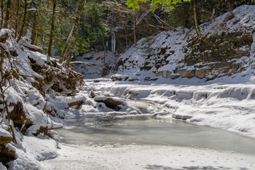 Obraz premium Salt Springs in Winter