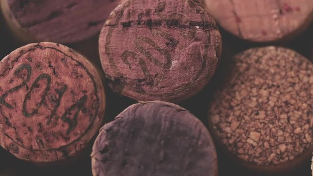 hintergrund aus wein und sekt korken video 