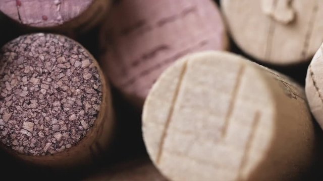 hintergrund aus wein und sekt korken video 