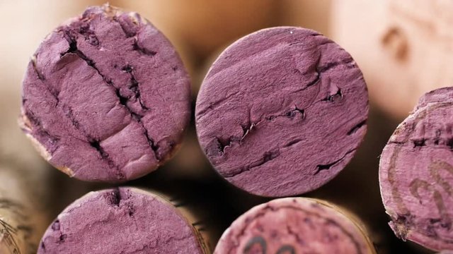 hintergrund aus wein und sekt korken video 