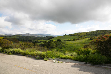 Hiking through the Limestone Canyon Regional Park after a rainy season