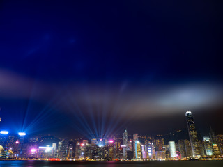 Fototapeta na wymiar Symphony of Lights in HONG KONG