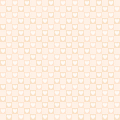 Checkered heart pattern. Seamless vector