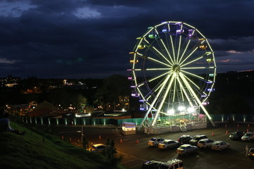 ferris wheel at night