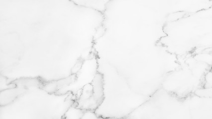 White marble texture with natural pattern for background.