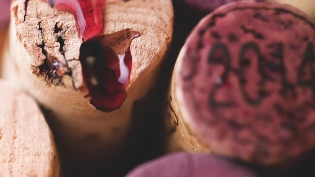 hintergrund aus wein und sekt korken video 