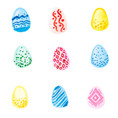 Easter, great design for any purposes. Watercolour decoration pattern. Green background. Easter banner. Holiday card. Art design. Easter holiday symbol.