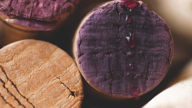 hintergrund aus wein und sekt korken video 