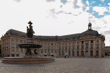 Fototapeta premium Praça em Bordeaux França