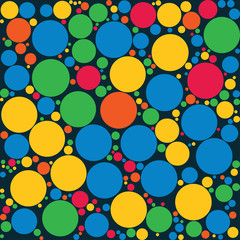 colorful polka dot pattern vector illustration