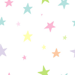 hand drawn baby seamless pattern for Baby shower background textile cloth design