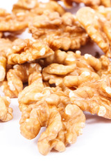 Healthy walnuts containing iron, omega 3 acids, dietary fiber and minerals, nutritious eating