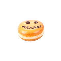 donut or donut with concept on a background.