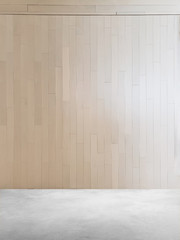 Light wood panel wall