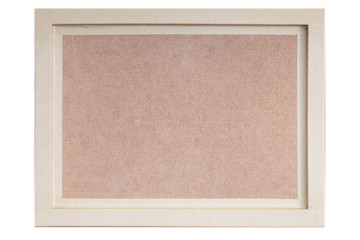 Back of Picture frame isolated on white background.Vintage concept.