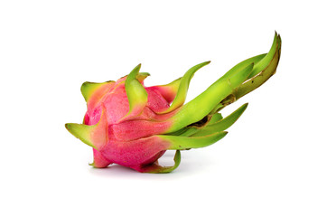 Fresh Dragon fruit isolated on white background.