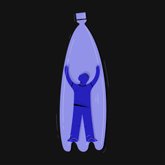 Zero waste, ecology protection vector illustration