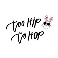 Fototapeta na wymiar Hip Hop Easter Bunny