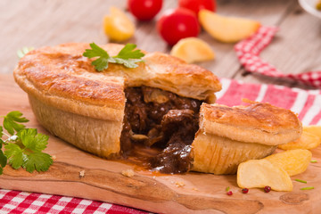 Steak pie. 