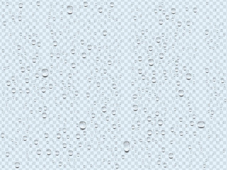 realistic transparent water drops