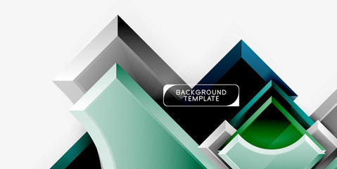 Geometric shapes abstract background