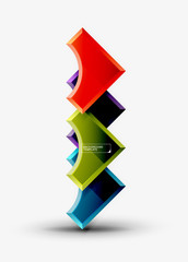 Geometric shapes abstract background