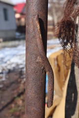 old rusty metal welding