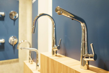 Modern plumbing for a stylish luxury bathroom. 
